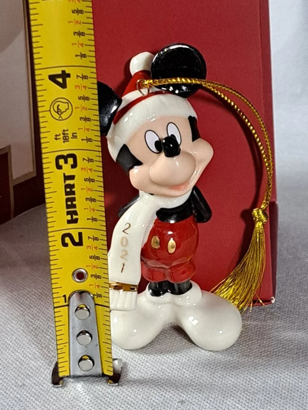 NEW Lenox Disney Showcase Mickey Mouse Winter Outfit Ornament Dated 2021